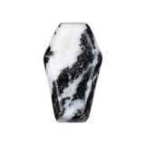 Polished Crystal Coffin Stone Carving 30mm Natural Quartz Obsidian Tiger Eye Coffin Ornament for Halloween Party Home Decoration