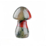 Handmade Healing Crystal Mushroom Figurine – Natural Gemstone Pocket Decor & Home Altar Ornament #SP1084