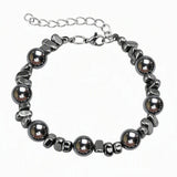10MM Natural Gemstone & Hematite Adjustable Bracelet with Extension Chain - Unisex Healing Crystal Jewelry Gift for Men Women #SB3153