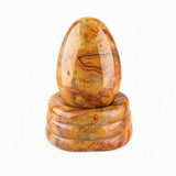 Polished Crystal Egg Matching Base 20X30mm Gemstone Healing Decor for Meditation, Crystal Collection & Spiritual