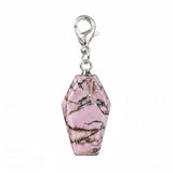 Handcrafted Healing Crystal Coffin Pendant Bag Tag Charms #SP1378