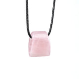 Trendy Geometric Trapezoid Crystal Pendant Necklace Unisex Healing Chakra Choker Adjustable Rope Energy Jewelry Women Men #SN2027
