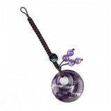 30MM Crystal Donut Keychain – Elegant Gemstone Bag Charm & Key Accessory