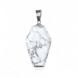 Handcrafted Healing Crystal Coffin Pendant - Unique Wiccan & Spiritual Jewelry Gift #SP1378