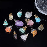 Healing  Chakra Crystal Pendant Keychain for Bag  Silver Cap  Irregular Rough Tumbled Stone Key Chain Decor & Making Jewelry
