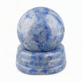 Natural Crystal Sphere 25mm Polished Gemstone Ball With Matching Stone Base Healing Crystal Ball for Home Decoration Chakra