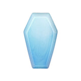 10PCS Polished Crystal Coffin Stone Carving 30mm Coffin Ornament for Halloween Party Home Decoration
