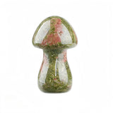 Handmade Healing Crystal Mushroom Figurine – Natural Gemstone Pocket Decor & Home Altar Ornament #SP1084