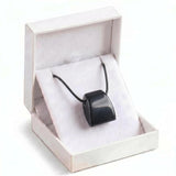 Trendy Geometric Trapezoid Crystal Choker Necklace Unisex Healing Chakra Gemstone Jewelry Adjustable Rope Comes in Gift Box