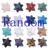 Mini Merkabah Energy Balance Stones, 20mm Polished Healing Quartz Crystals Talisman, Wicca Spiritual Protection Pocket Palm Stone