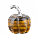 20mm Mini Crystal Pumpkin Pendant Gemstone Charm for Halloween Home office Decoration Handmade Craved