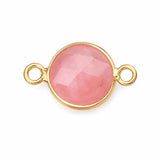 10mm Faceted Round Disce Connectors Charms with Double Loop For Jewelry Making #SP2050