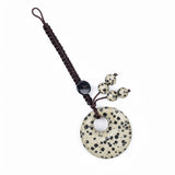 30MM Crystal Donut Keychain – Elegant Gemstone Bag Charm & Key Accessory