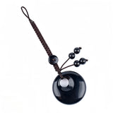 30MM Crystal Donut Keychain – Elegant Gemstone Bag Charm & Key Accessory