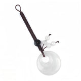 30MM Crystal Donut Keychain – Elegant Gemstone Bag Charm & Key Accessory