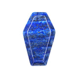 10PCS Polished Crystal Coffin Stone Carving 30mm Coffin Ornament for Halloween Party Home Decoration