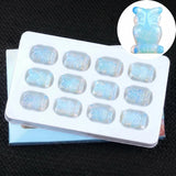 12Pcs Crystal Owl Figurine Set | Hand-Carved Gemstone Owl Collection Gift Box