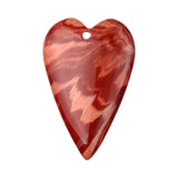Heart Pendant for DIY Making Jewelry Necklace Healing Chakra Crystal Teardrop 25x40mm Charms Valentine Mother