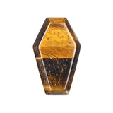 10PCS Polished Crystal Coffin Stone Carving 30mm Coffin Ornament for Halloween Party Home Decoration