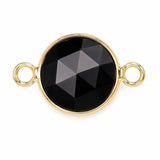 18mm Faceted Round Disce Connectors Charms with Double Loop For Jewelry Making #SP2050