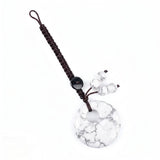 30MM Crystal Donut Keychain – Elegant Gemstone Bag Charm & Key Accessory