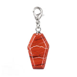 Handcrafted Healing Crystal Coffin Pendant Bag Tag Charms #SP1378