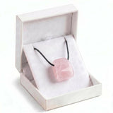 Trendy Geometric Trapezoid Crystal Choker Necklace Unisex Healing Chakra Gemstone Jewelry Adjustable Rope Comes in Gift Box