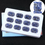 12Pcs Crystal Owl Figurine Set | Hand-Carved Gemstone Owl Collection Gift Box