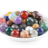 Polished 16mm Crystal Sphere — Your Pocket-sized Chakra Healing Companion Meditation and Chakra No Drilled Hole