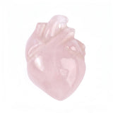 30MM Carved Gemstone Human Heart Figurine Pendant for Making Jewelry SP2043