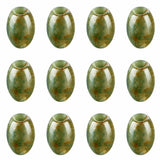 12PCS Natural Stone Large Hole Barrel Beads 18x13mm, Polished Gem Drum Beads for Bracelet Necklace