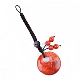 30MM Crystal Donut Keychain – Elegant Gemstone Bag Charm & Key Accessory