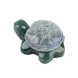 22X35mm Cute Gemstone Turtle Figurine Ornaments Healing Stone Decoration for Home Office