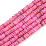 6mm Dyed Shell Heishi Beads Disc Spacer Flat Round Washer Loose Beads for Jewelry Making Approx 190-200PCS/STRAND