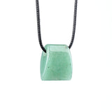 Trendy Geometric Trapezoid Crystal Pendant Necklace Unisex Healing Chakra Choker Adjustable Rope Energy Jewelry Women Men #SN2027