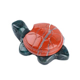 22X35mm Cute Gemstone Turtle Figurine Ornaments Healing Stone Decoration for Home Office