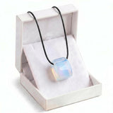 Yellow Tiger Eye Trapezoid Crystal Choker Necklace Unisex Healing Chakra Gemstone Jewelry Adjustable Rope Comes in Gift Box