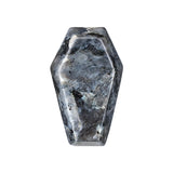 Polished Crystal Coffin Stone Carving 30mm Natural Quartz Obsidian Tiger Eye Coffin Ornament for Halloween Party Home Decoration