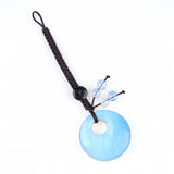 30MM Crystal Donut Keychain – Elegant Gemstone Bag Charm & Key Accessory