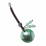 30MM Crystal Donut Keychain – Elegant Gemstone Bag Charm & Key Accessory