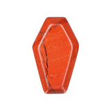 10PCS Polished Crystal Coffin Stone Carving 30mm Coffin Ornament for Halloween Party Home Decoration