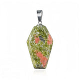 Handcrafted Healing Crystal Coffin Pendant - Unique Wiccan & Spiritual Jewelry Gift #SP1378