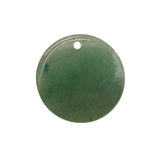 Flat Round Disc Gemstone Pendants with Silver Pinch Bail, Natural Crystal Coin Charms for DIY Jewelry Making, Wholesale Bohemian Stone Supply for Necklaces