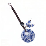 30MM Crystal Donut Keychain – Elegant Gemstone Bag Charm & Key Accessory