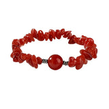 Natural Chip Gemstone Bracelet 12mm Optional Focal Round Bead Handmade Boho Stackable Healing Crystal Bracelet for Women #SB3159