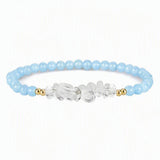 4mm Natural Gemstone Round Bead Stretch Bracelet With Clear Quartz Chip Crystal & Gold Spacers Unisex Healing Stackable Wristband Multi‑Stone Gift #SB3144