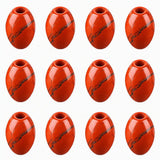 12PCS Natural Stone Large Hole Barrel Beads 18x13mm, Polished Gem Drum Beads for Bracelet Necklace