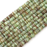 8mm Dyed Shell Spacer Beads 180Pcs Per Strand Multi‑Color Flat Round DiscHeishi Loose Beads for Jewelry Making DIY Accessories