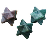 Mini Merkabah Energy Balance Stones, 20mm Polished Healing Quartz Crystals Talisman, Wicca Spiritual Protection Pocket Palm Stone