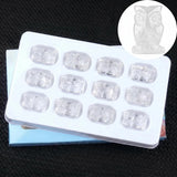 12Pcs Crystal Owl Figurine Set | Hand-Carved Gemstone Owl Collection Gift Box